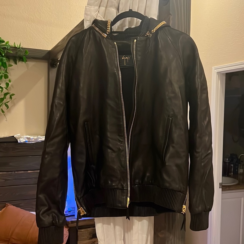 Giuseppe Zanotti hooded bomber jacket